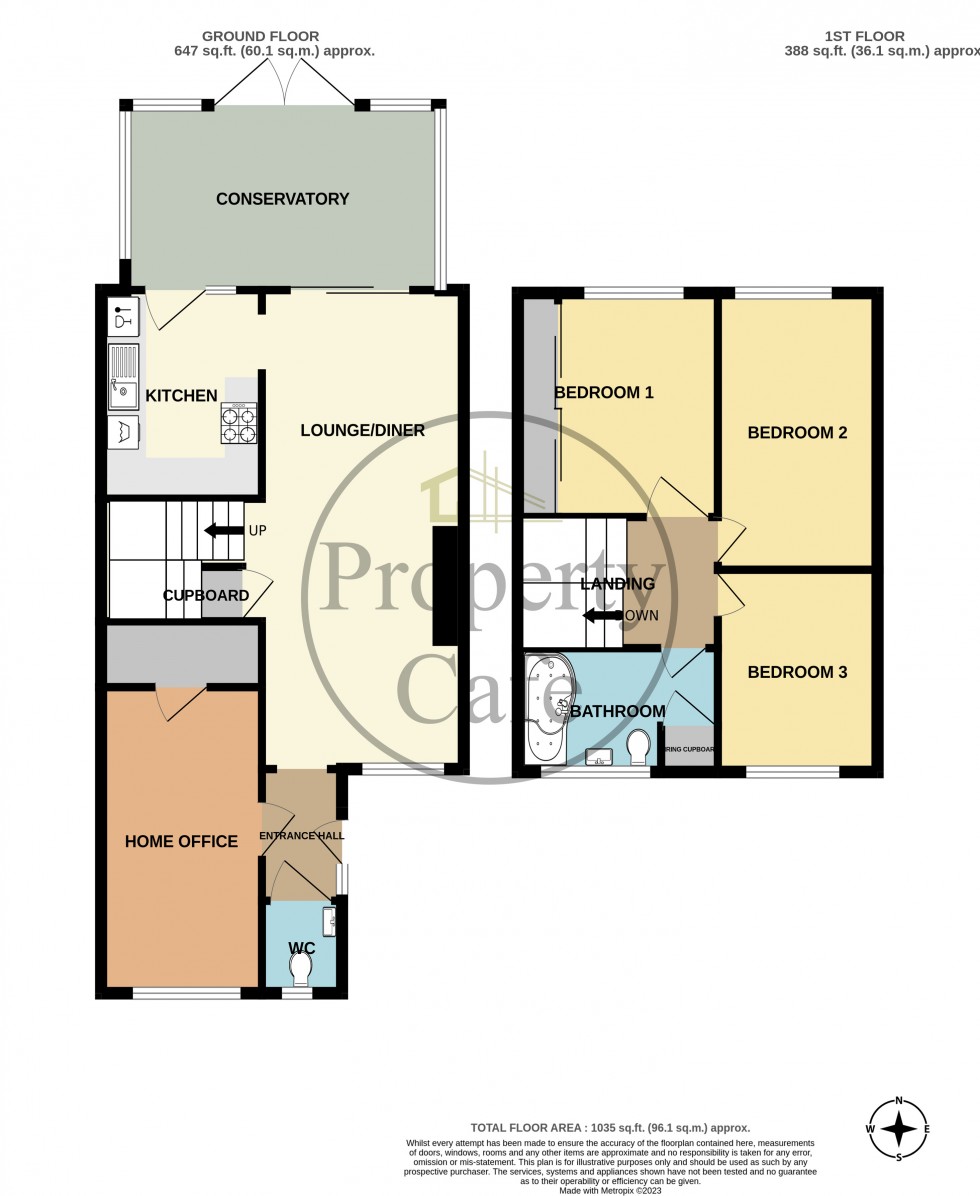 Floorplan for Jarvis Brook Close, Bexhill-on-Sea, East Sussex
