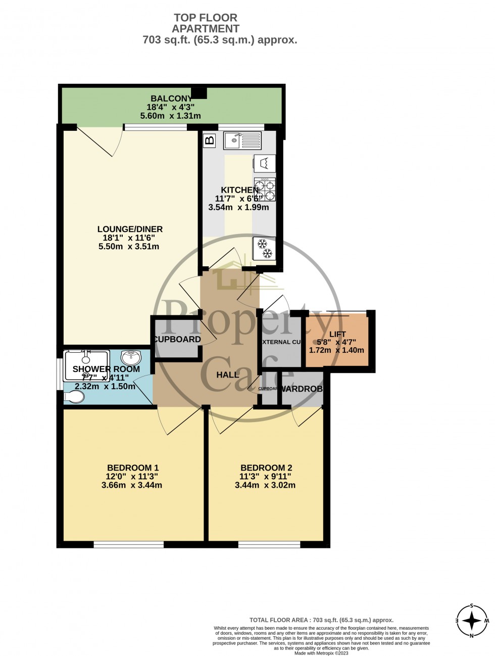 Floorplan for Harewood Close, Bexhill-on-Sea, East Sussex