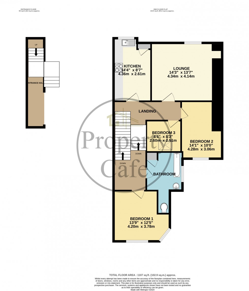 Floorplan for Wilton Road, Bexhill On Sea, East Sussex