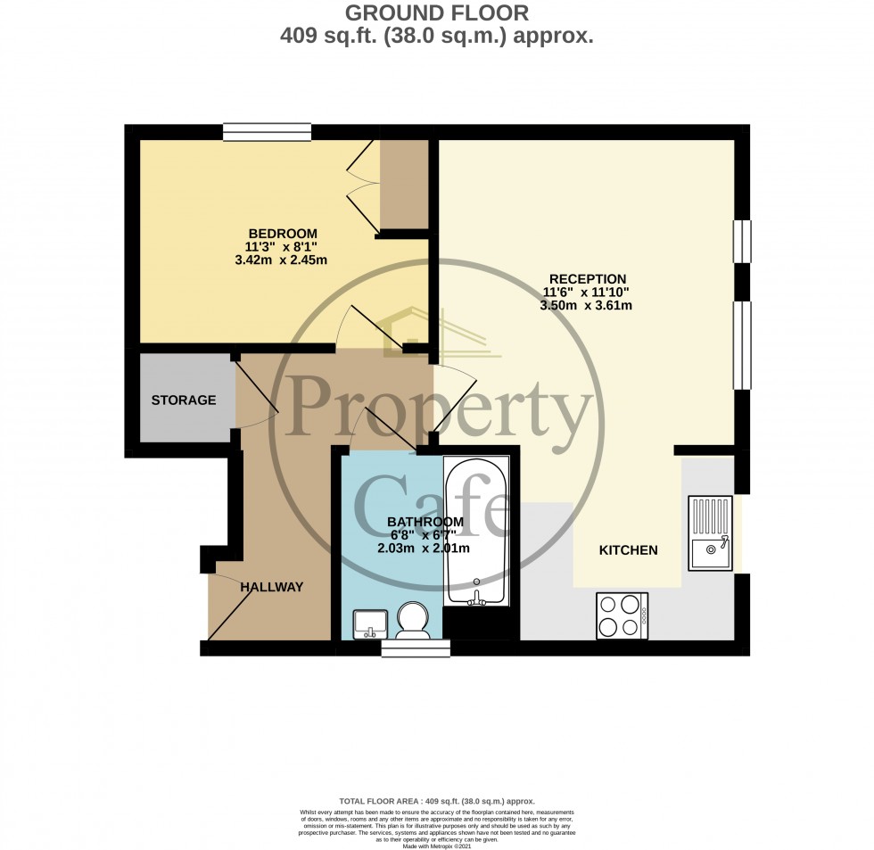 Floorplan for Poplar Close, Bexhill-on-Sea, East Sussex